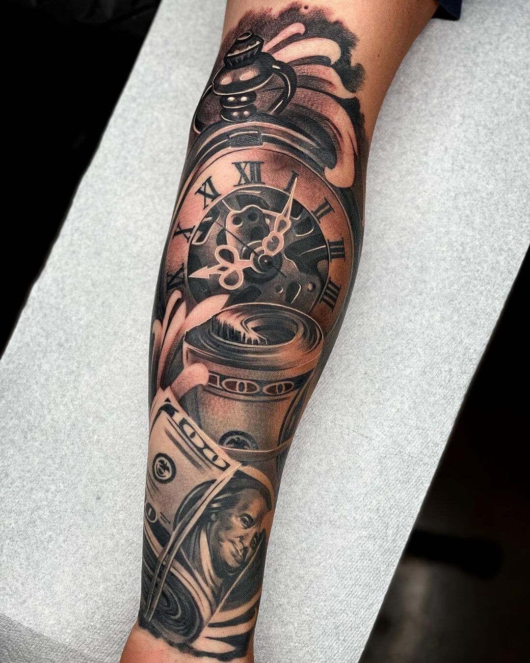 Time Is Money Tattoo