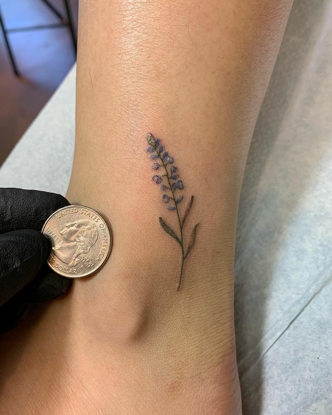 Minimal Bluebonnet Tattoo Ideas