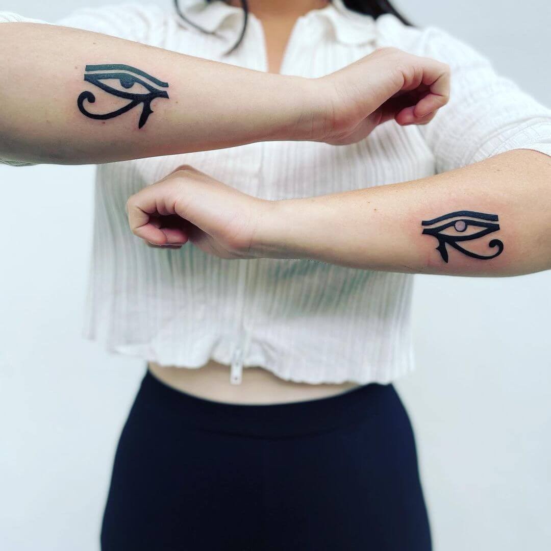 Eye Of Ra And Eye of Horus Tattoos