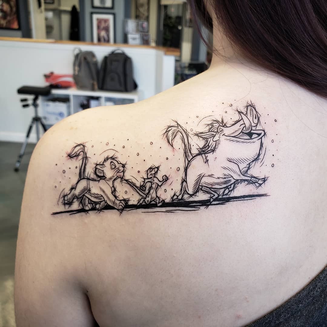 Hakuna Matata Hand Tattoo