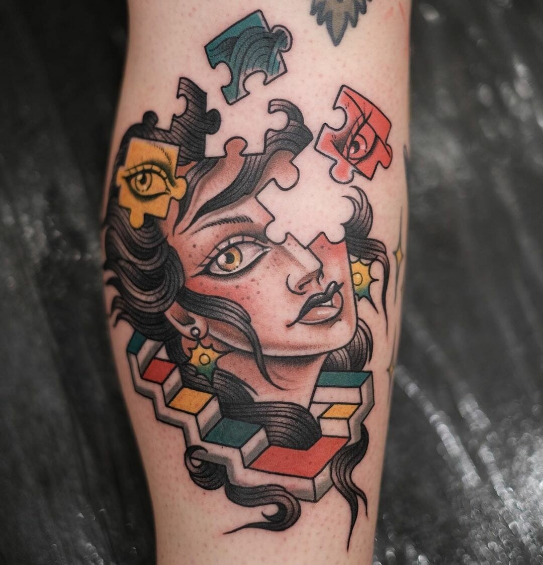 Jigsaw Piece Tattoo