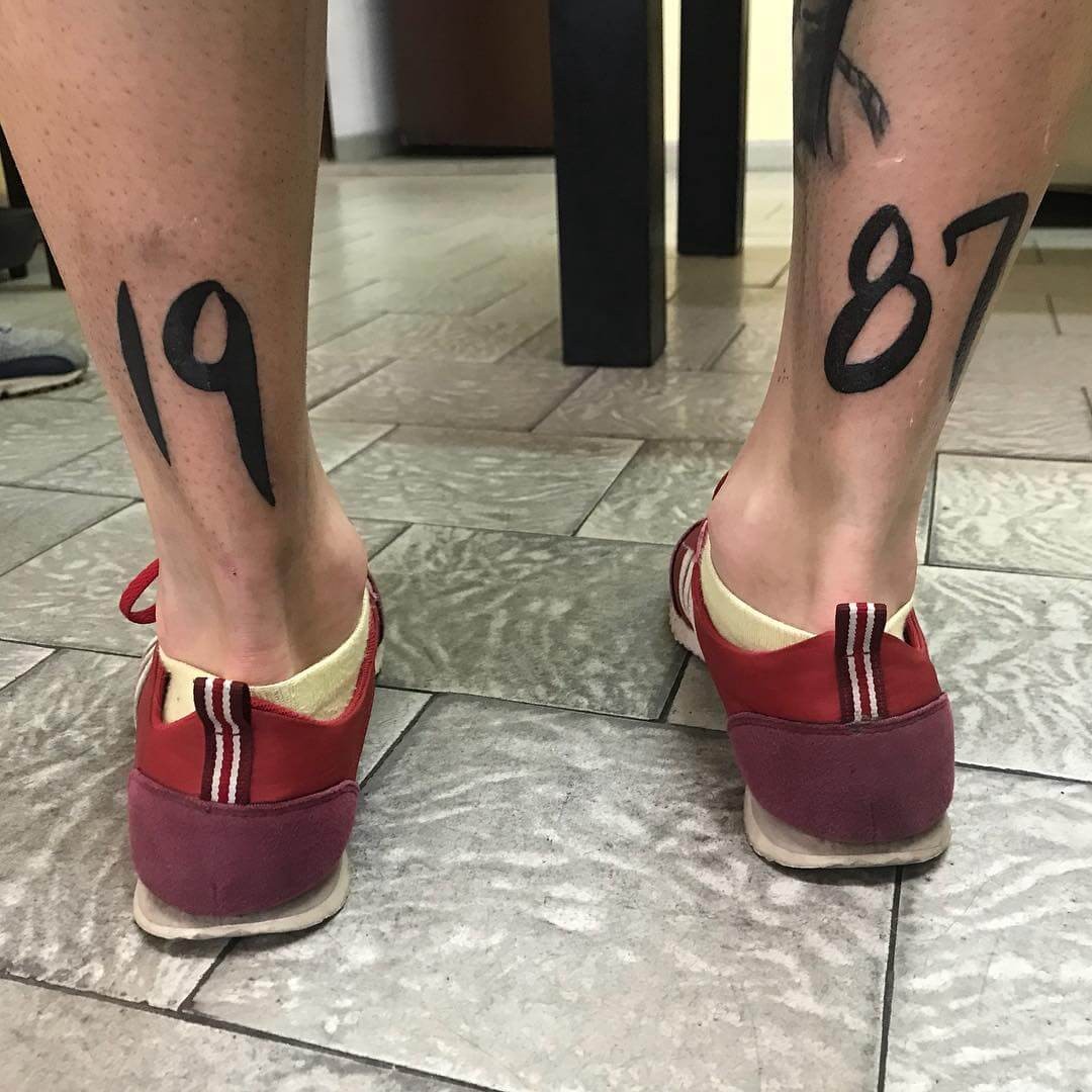 1987 Calf Tattoos With A Twist