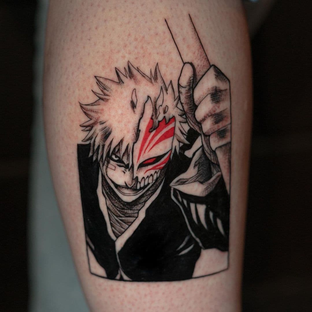 Half-Faced Ichigo Tattoo