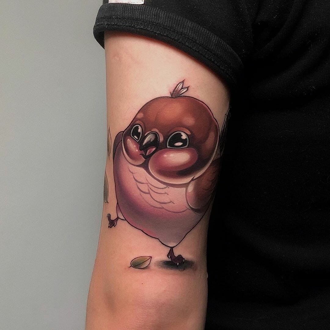 Funny Cartoon Swallow Tattoos