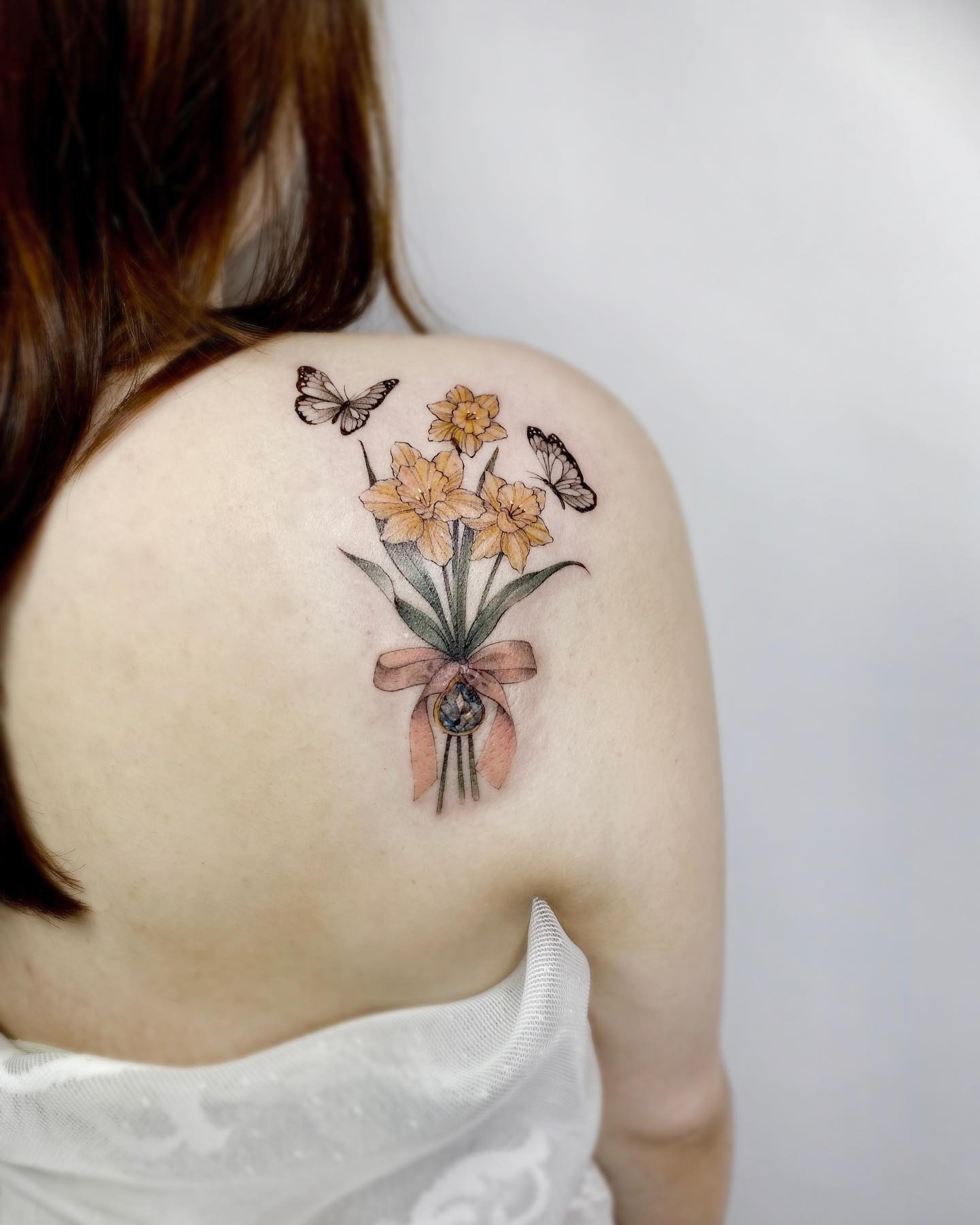 December Birth Flower Tattoo