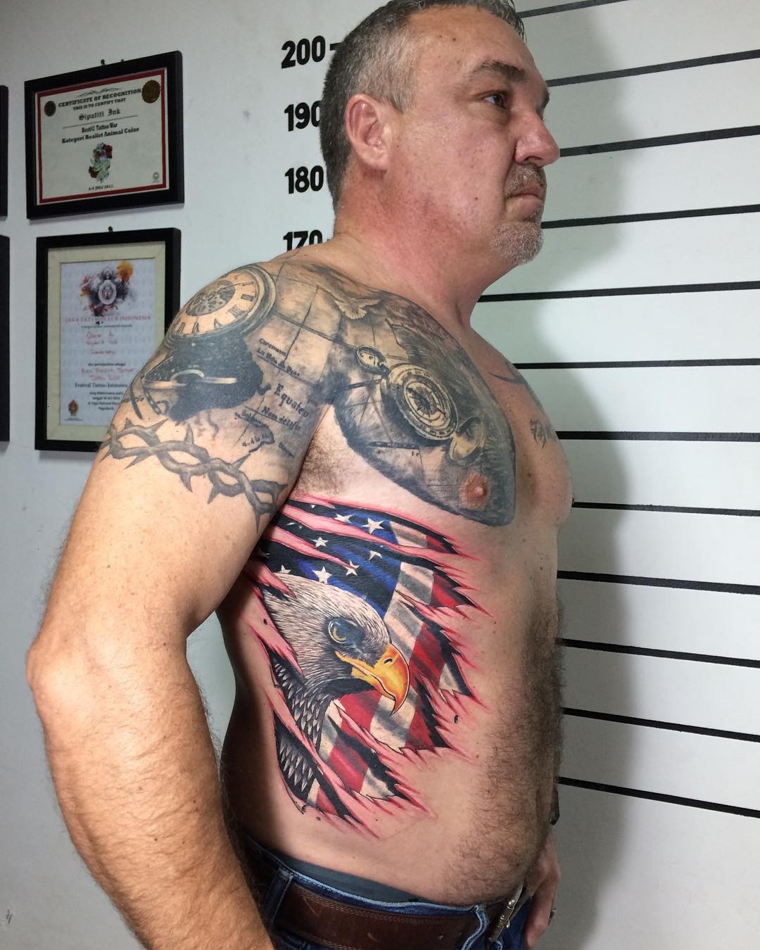 The Bald Eagle American Flag Tattoo