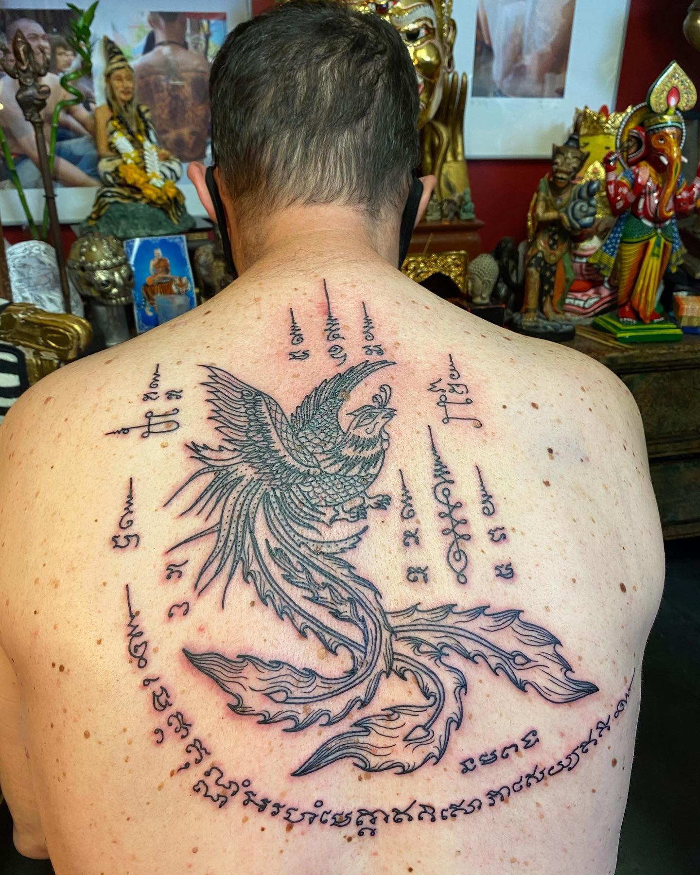 Royal Chicken Thai Culture Tattoo