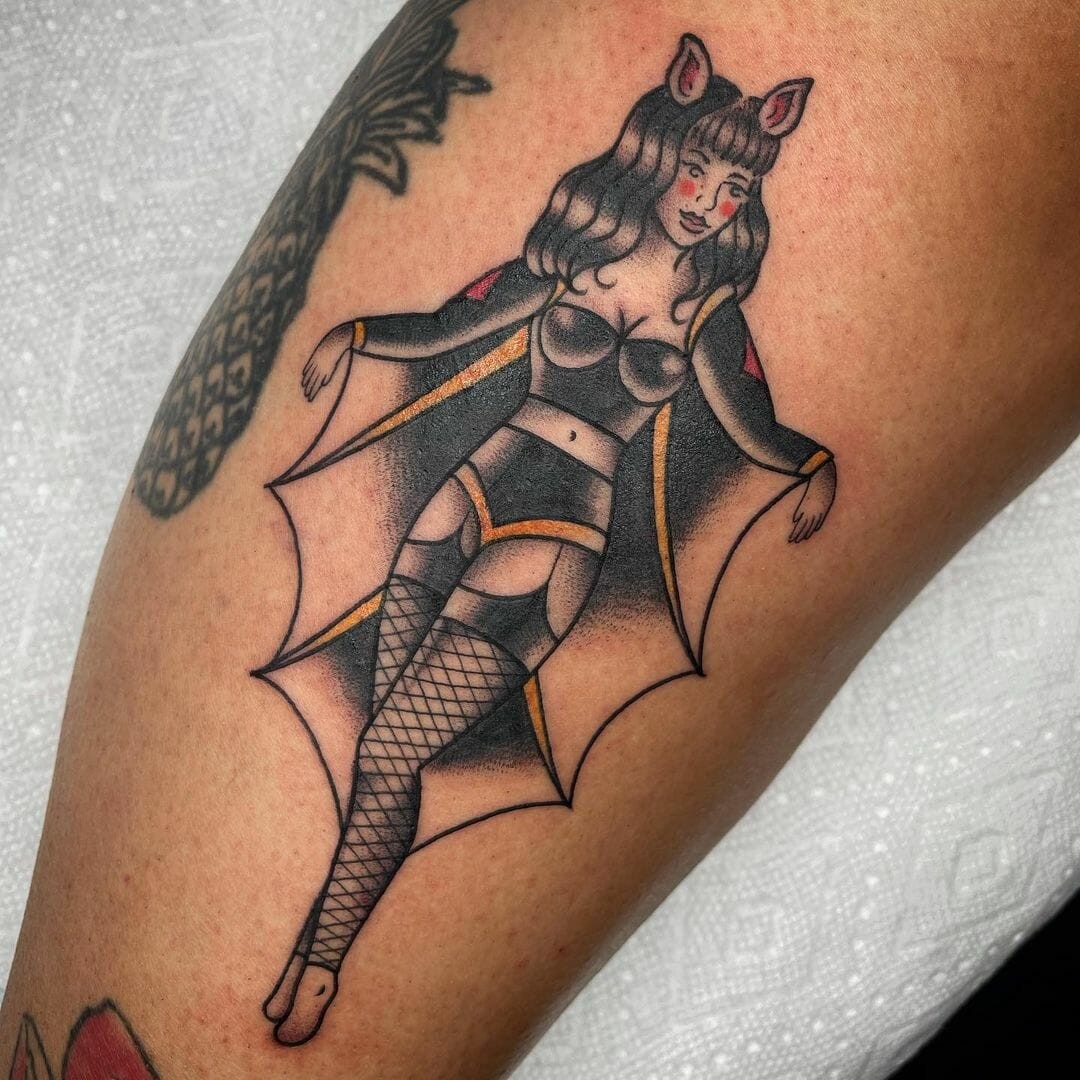 Pin-Up Girl Tattoos For Halloween