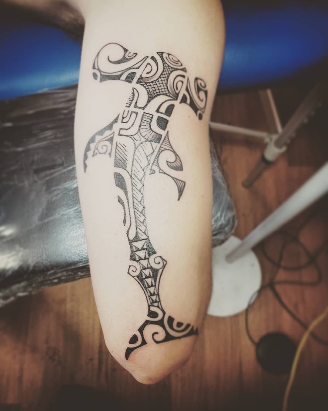 Hammerhead Shark Tribal Tattoo