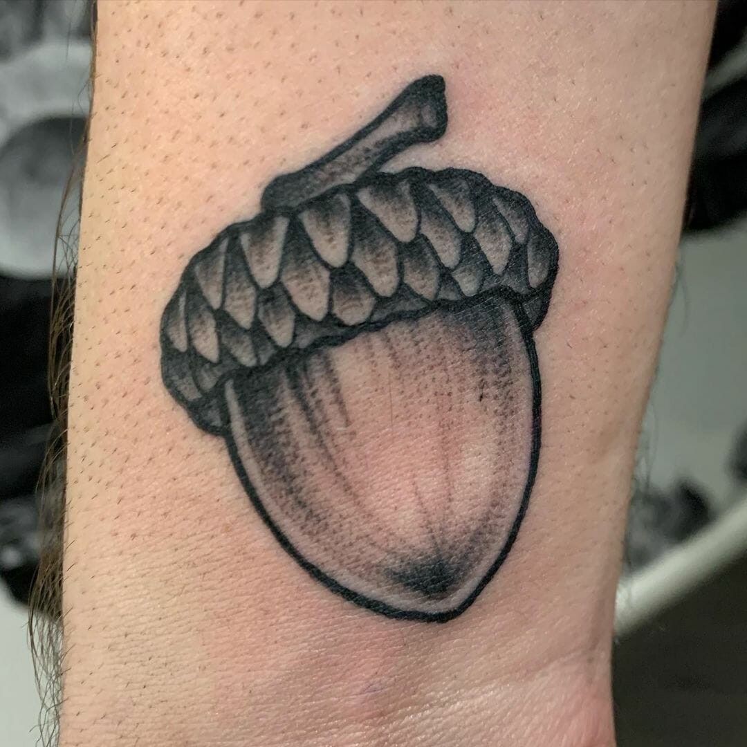 Simple Acorn Tattoo