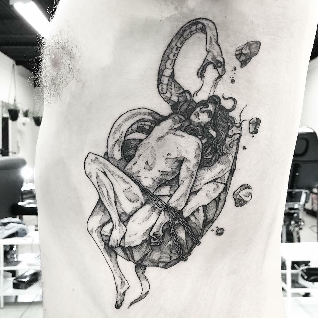 The Punishment Of Loki Tattoo