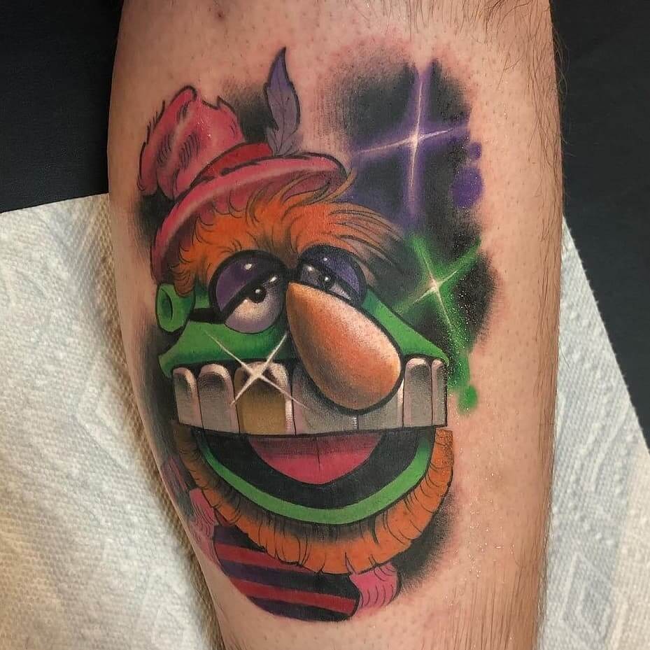 Shiny Teeth Muppets Animal Tattoo