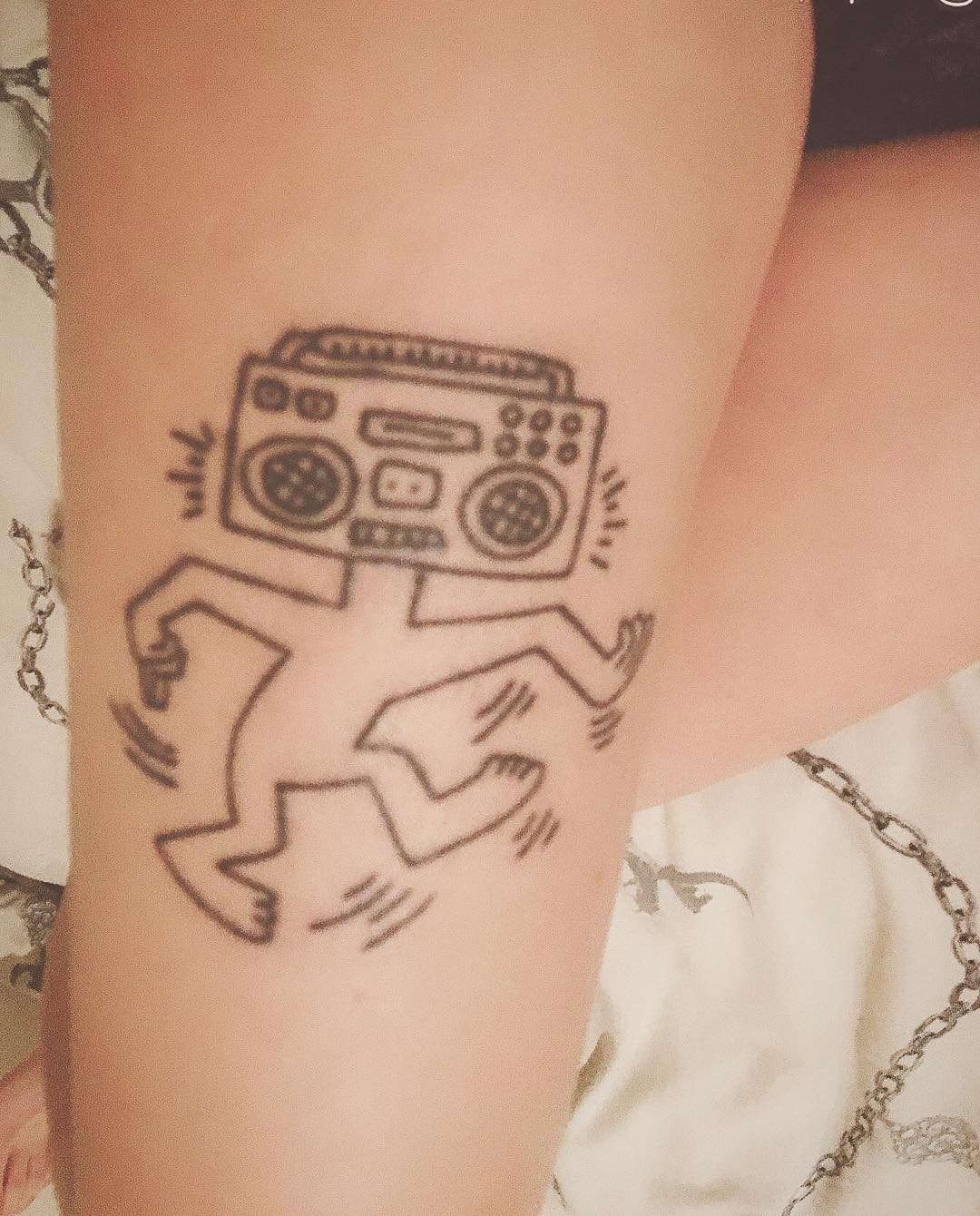 Keith Haring Technological Tattoo