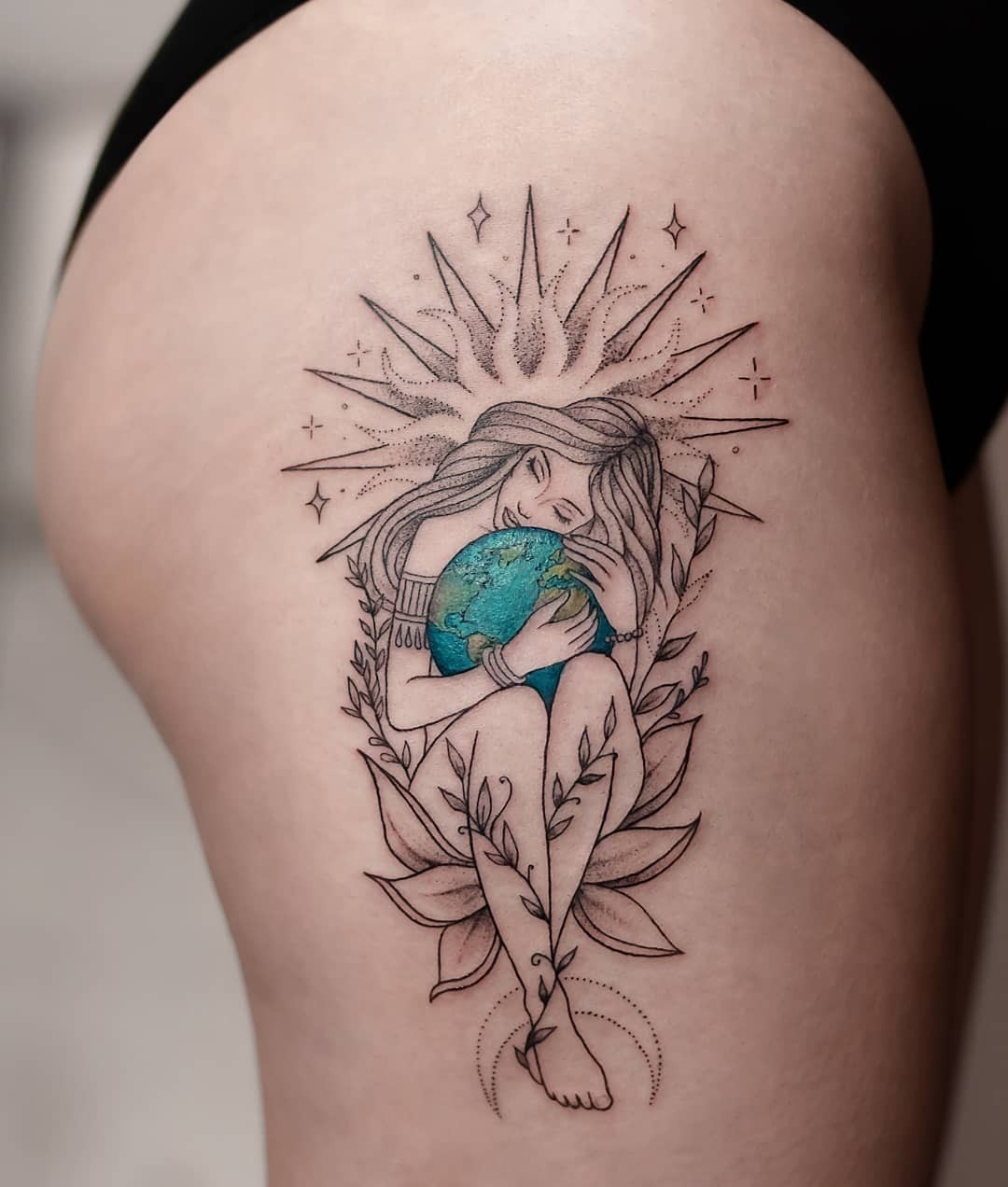 The ‘Save The Earth’ Mother Nature Tattoo