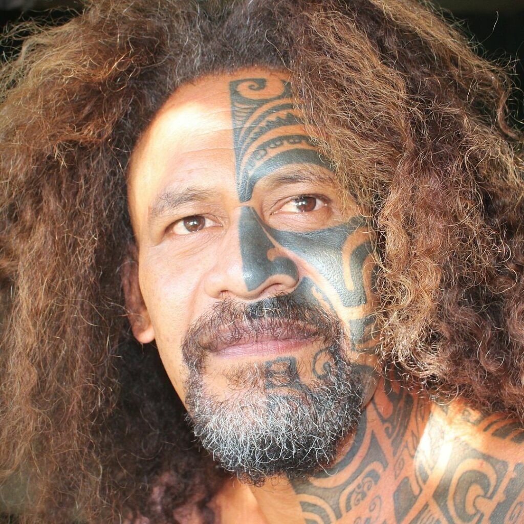 Face Marquesan Polynesian Tattoos