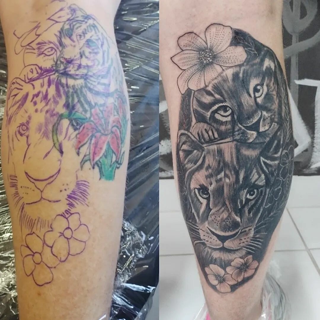 Cover Up Tattoo Designs With Animal Motif