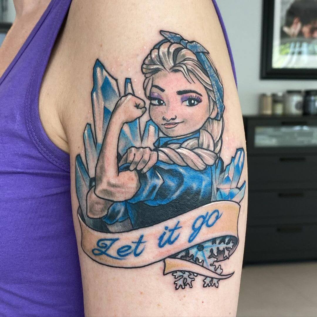 Let It Go Elsa From ‘Frozen’ Tattoo