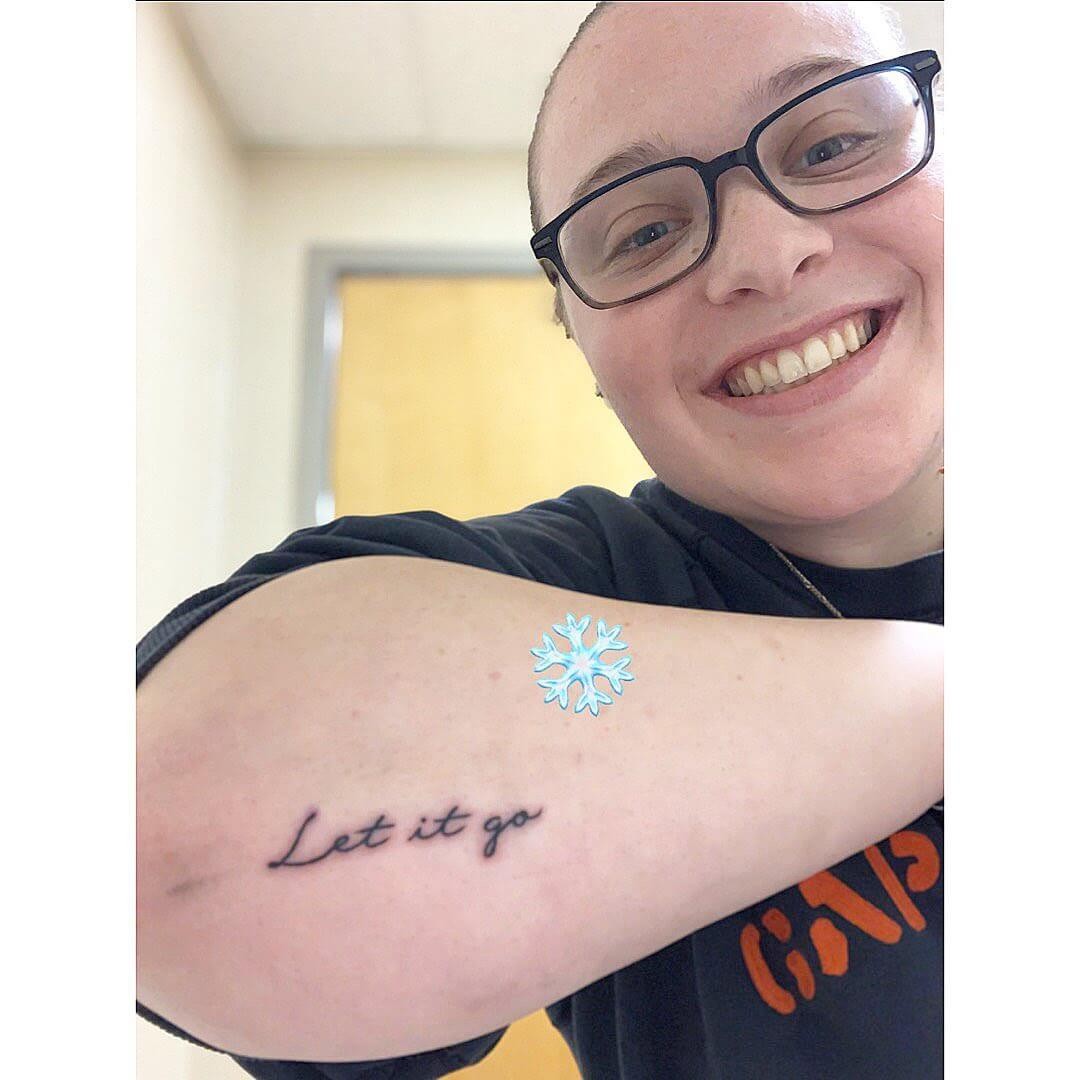 Let It Go Italics Tattoo