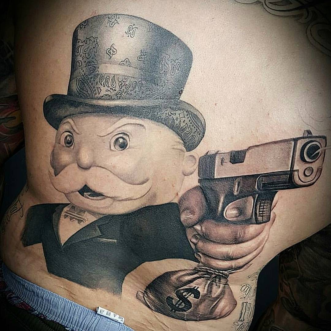 Monopoly Glock Tattoo