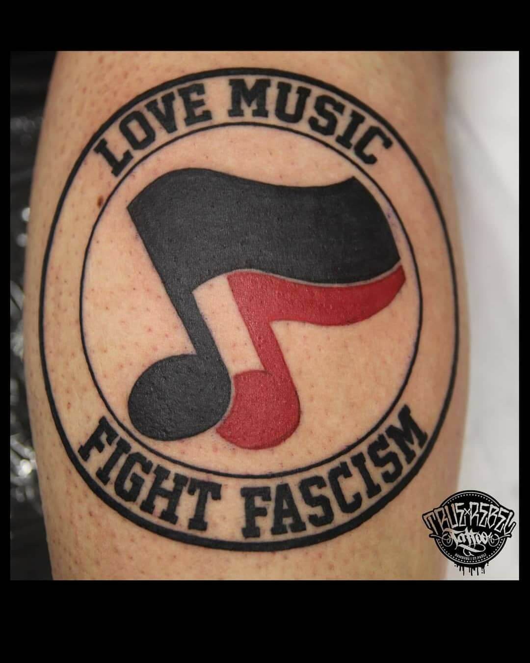 The Good, Old Antifa Logo Tattoo