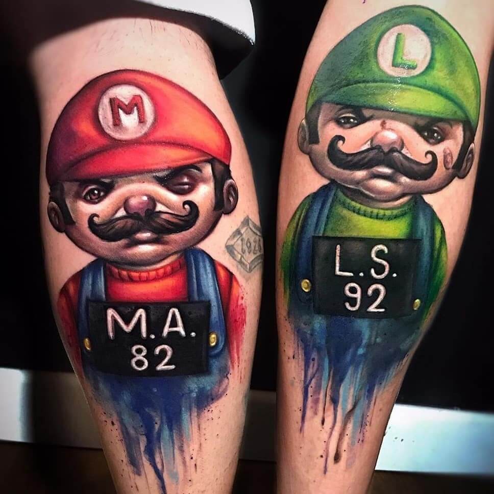 Luigi’s Mug Shot Tattoo