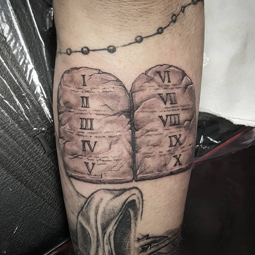 The Ten Commandments Tattoo