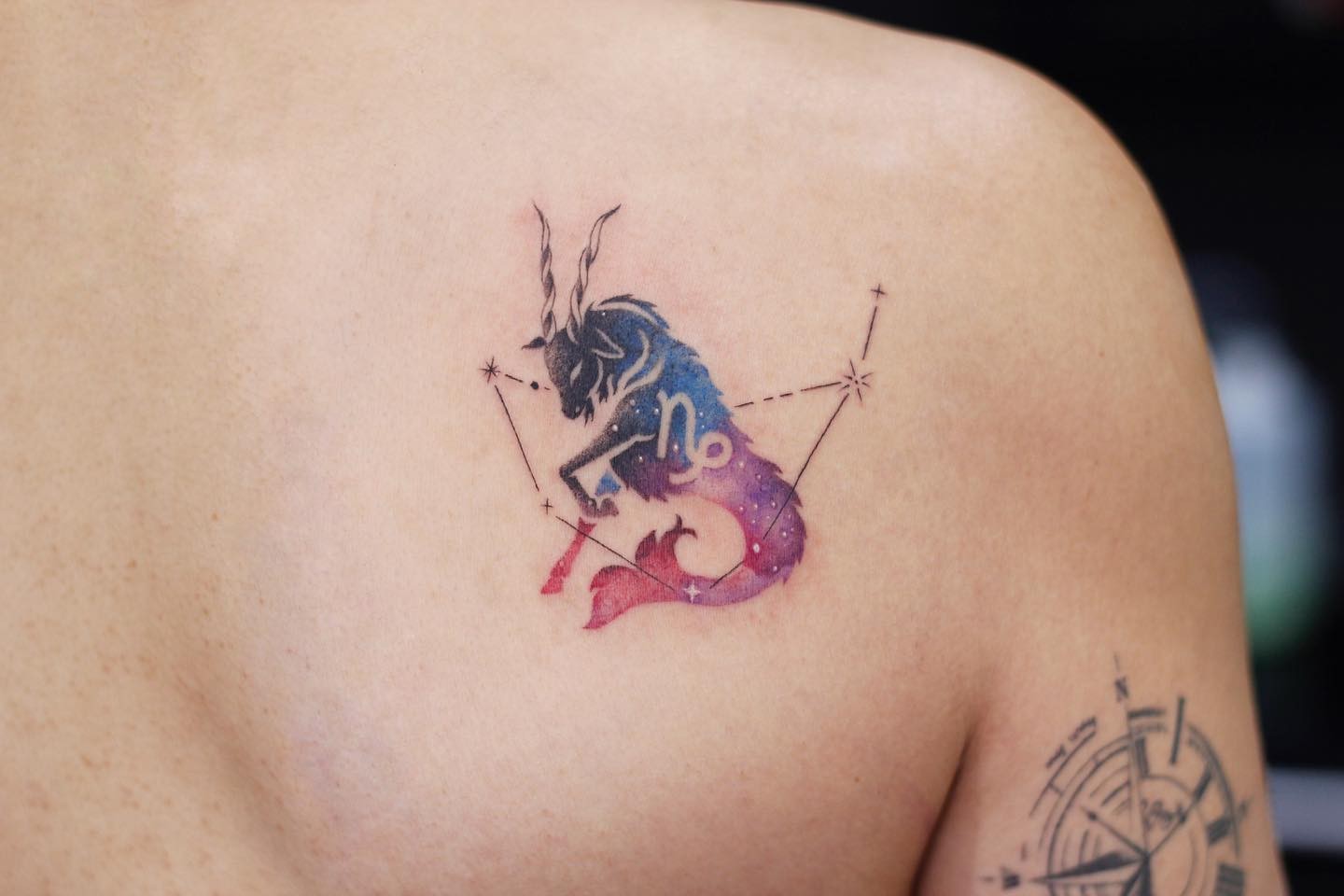 Celestial Capricorn Constellation Tattoo Ideas