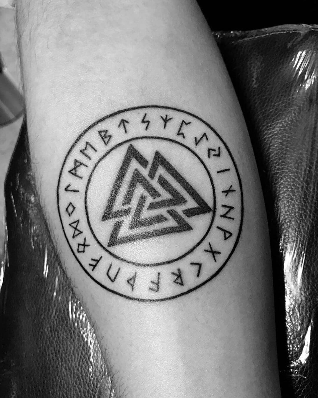 Valknut Rune Tattoo