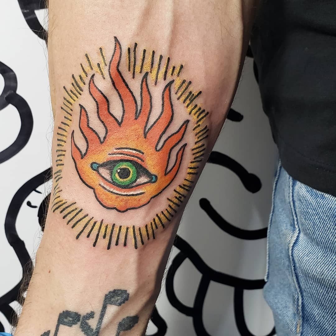 Modern Eye Illuminati Tattoo Symbol