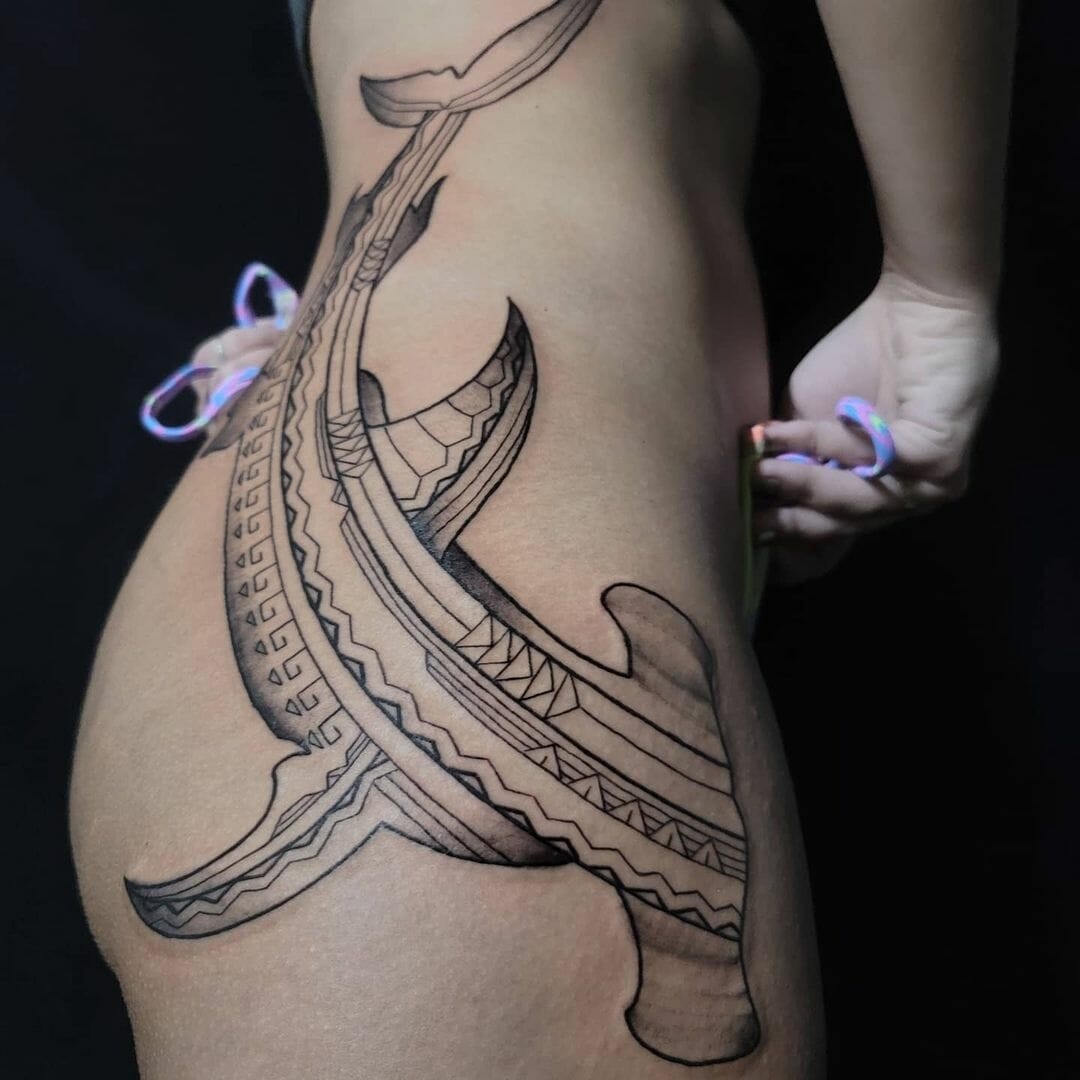 Intricate Animal Tattoo With Filipino Tribal Symbols