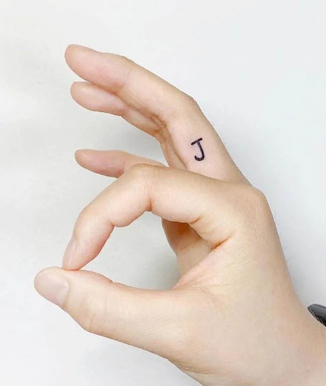 Finger Dot Tattoo