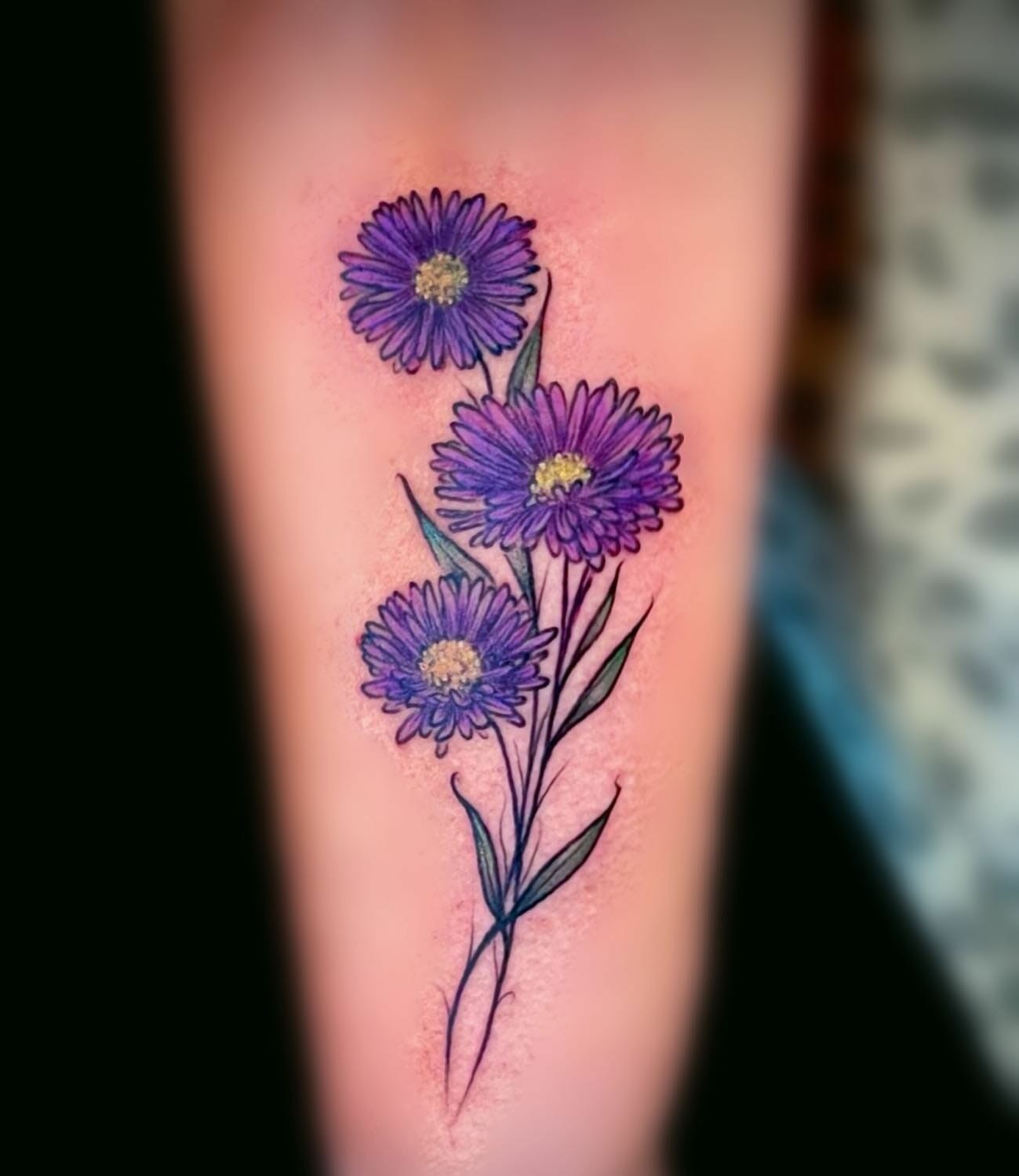 September Birth Flower Tattoo