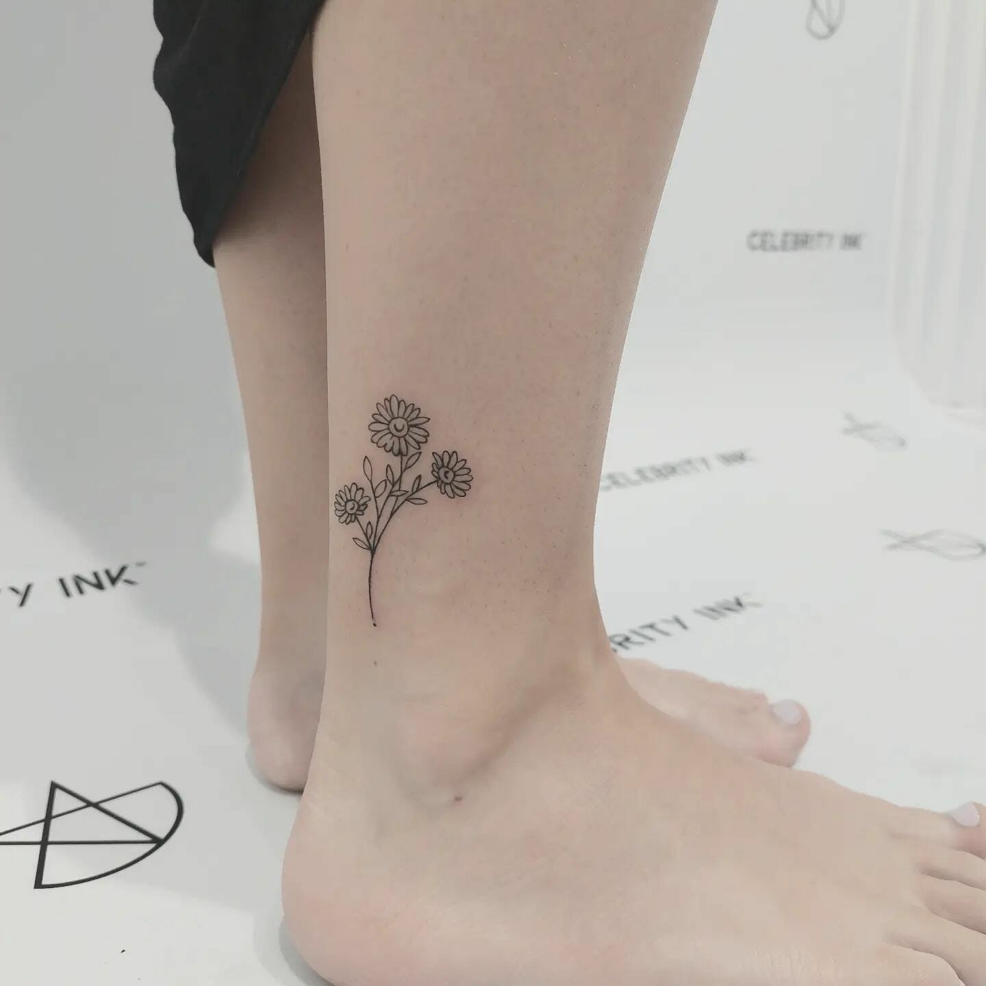 Simple Flower Tattoo