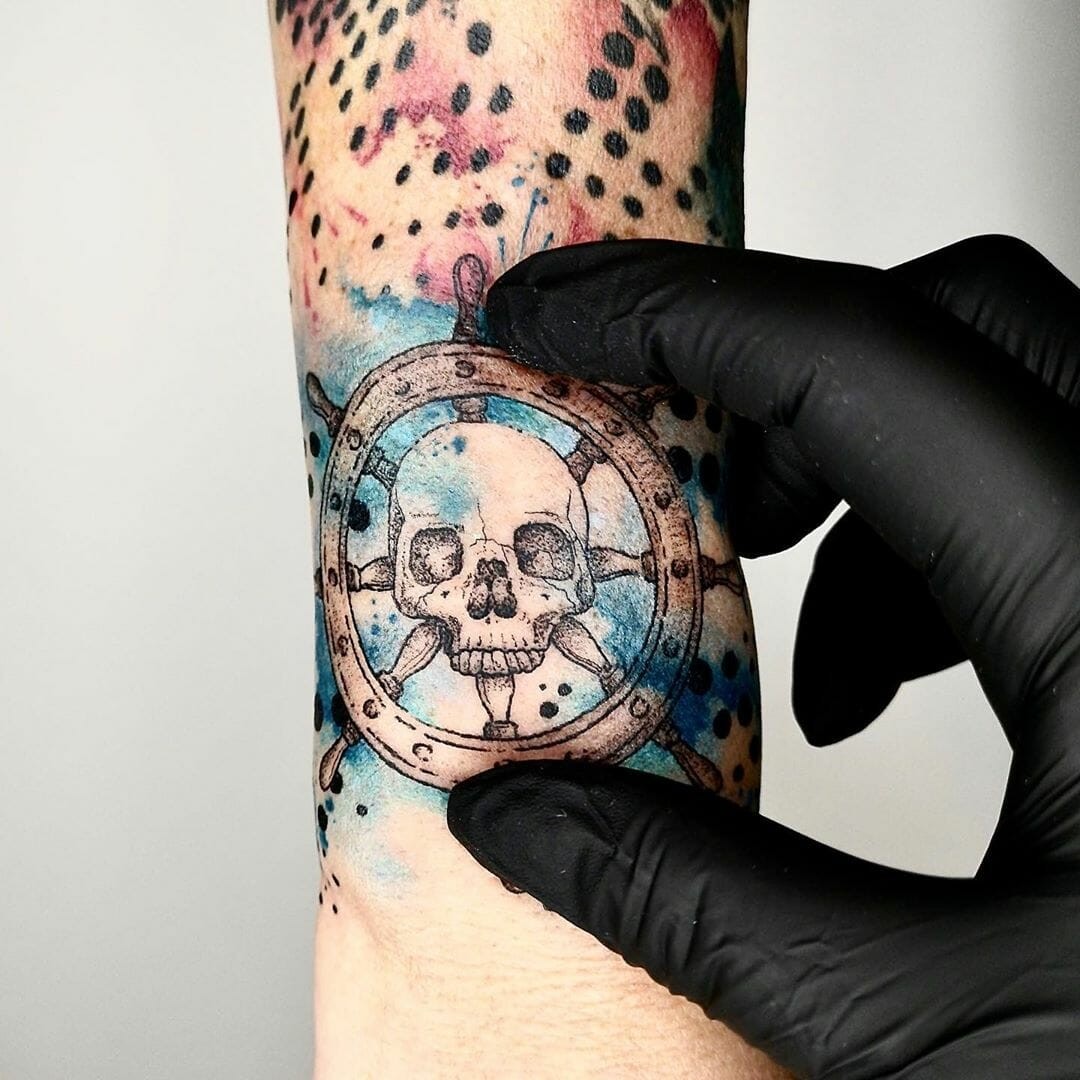 Detailed Piece Skull Tattoos