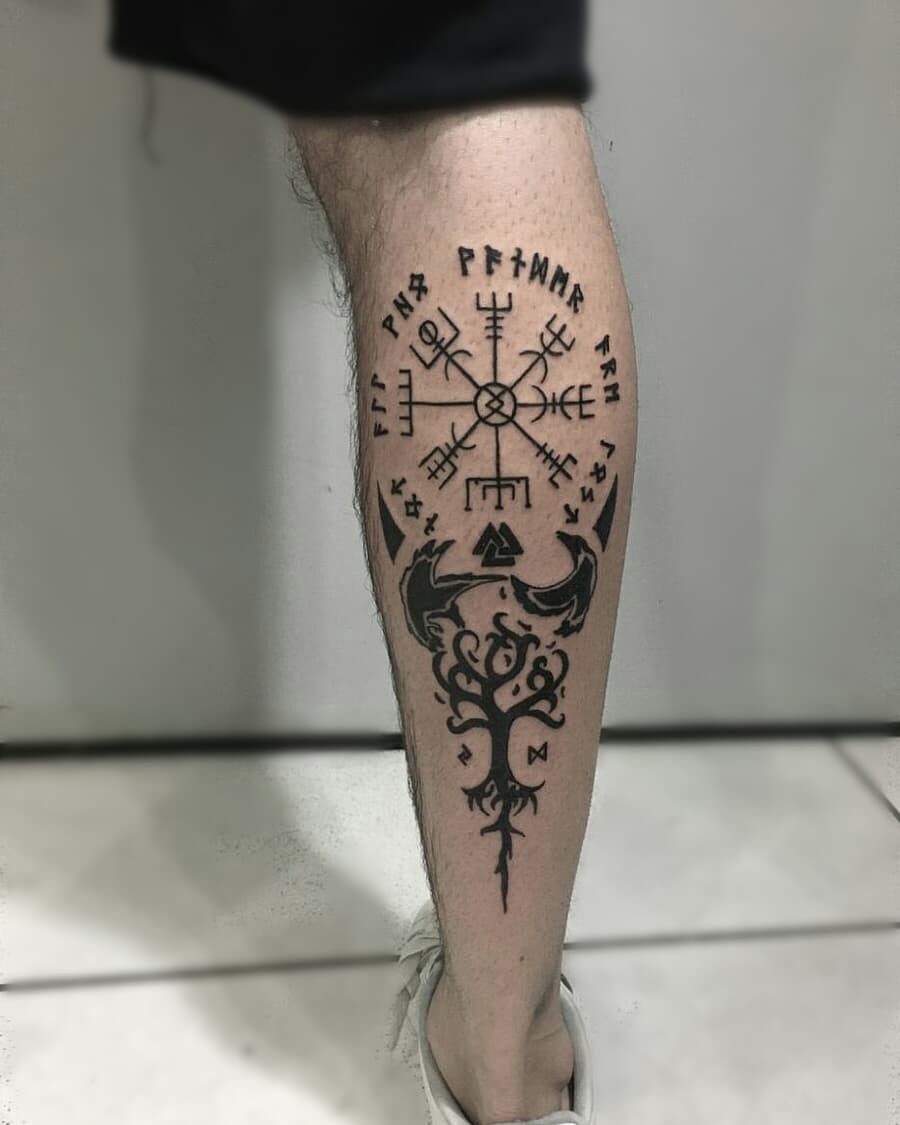 Yggdrasil Tattoo Viking Symbols Tattoo