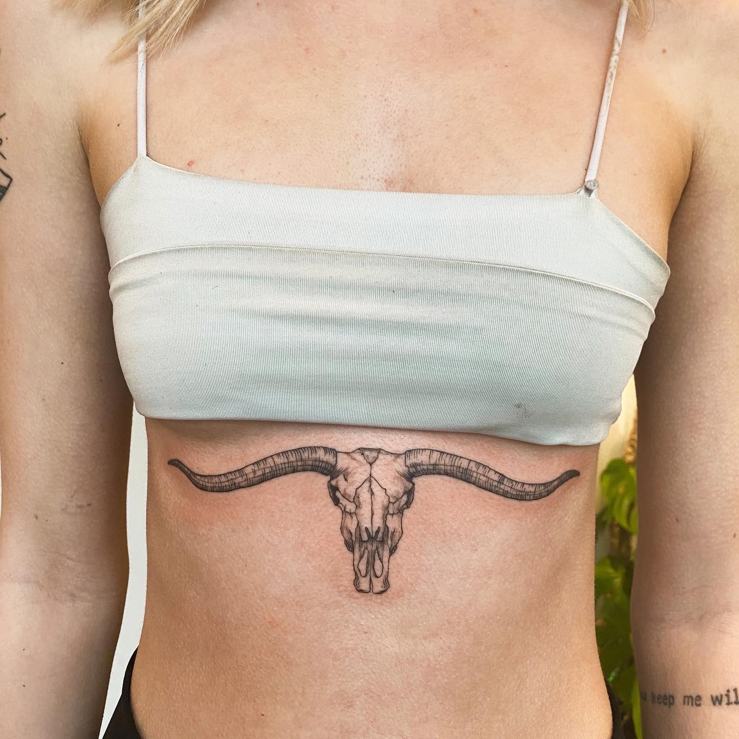 Elegant Traditional Bull Skull Tattoos