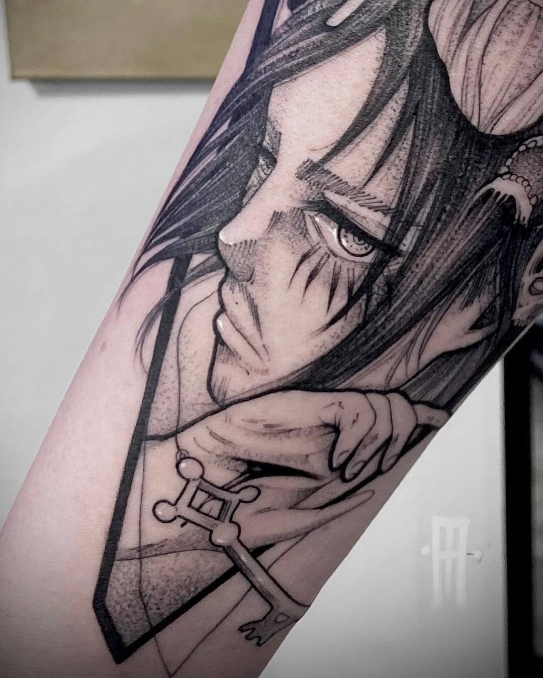 Attack On Titan Themed Dead Inside Tattoo