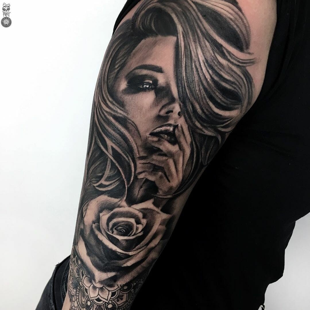 Realistic Tattoos Black Design Art