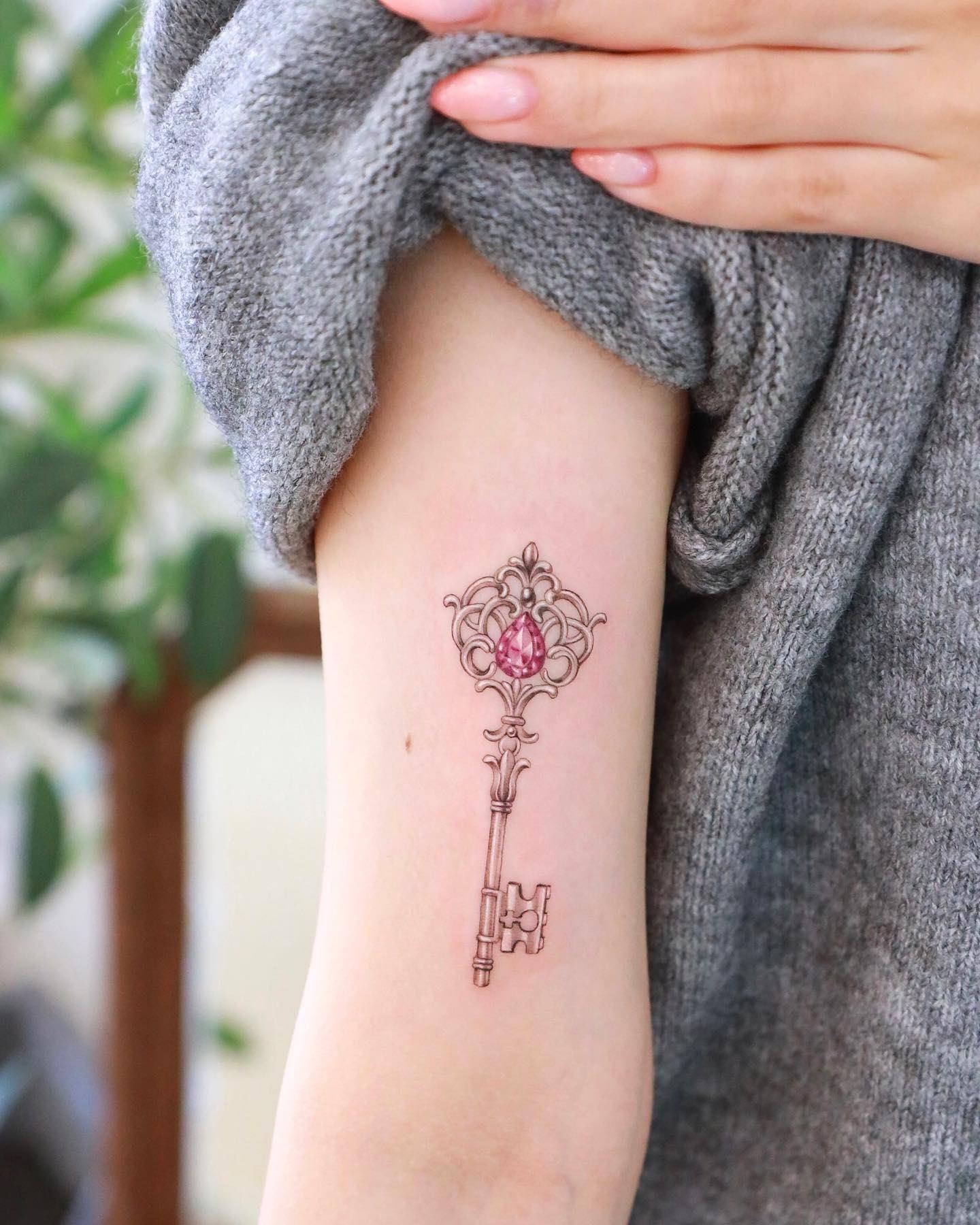 Elegant Amethyst Tattoo