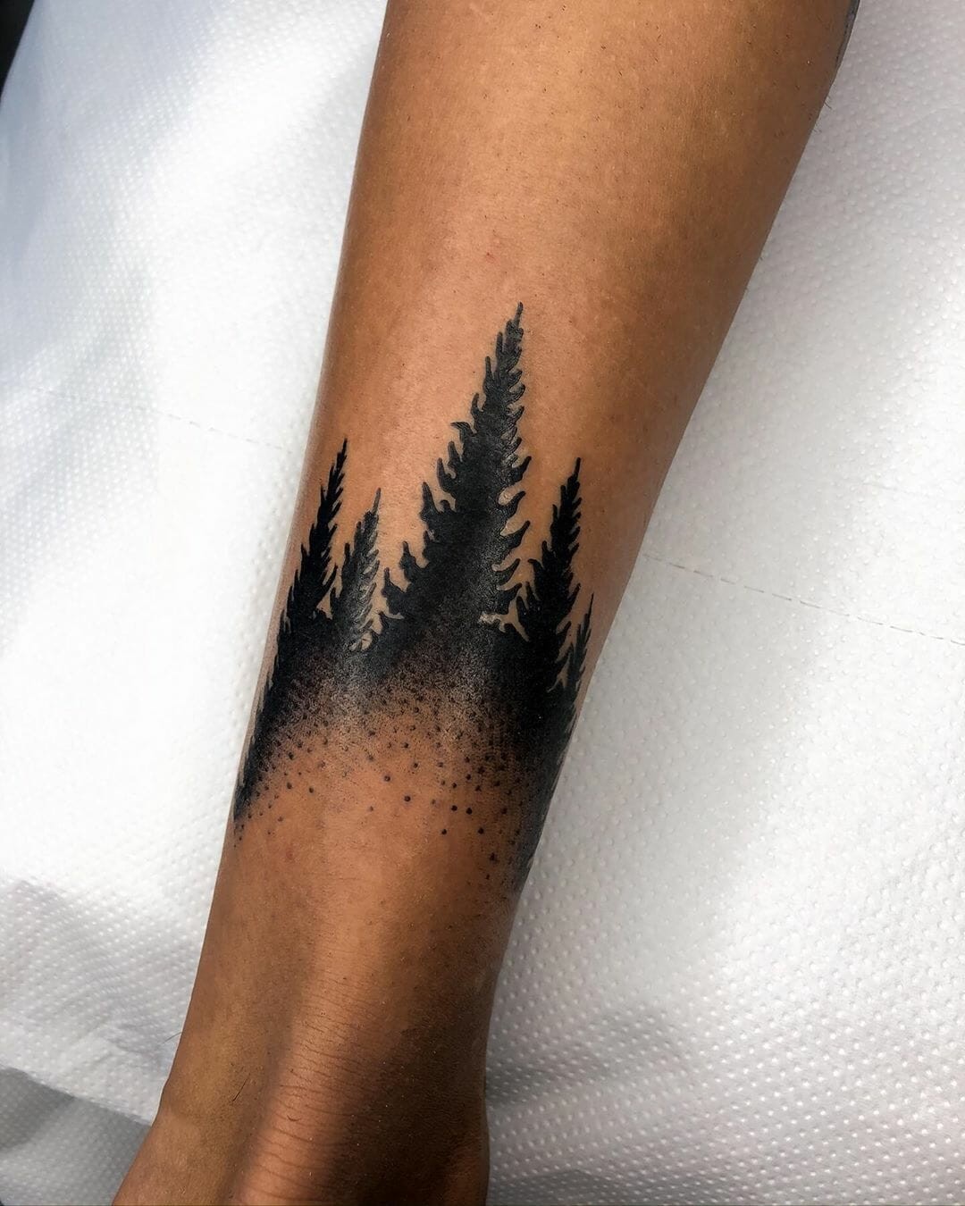 Dotwork Tattoos Forest Designs