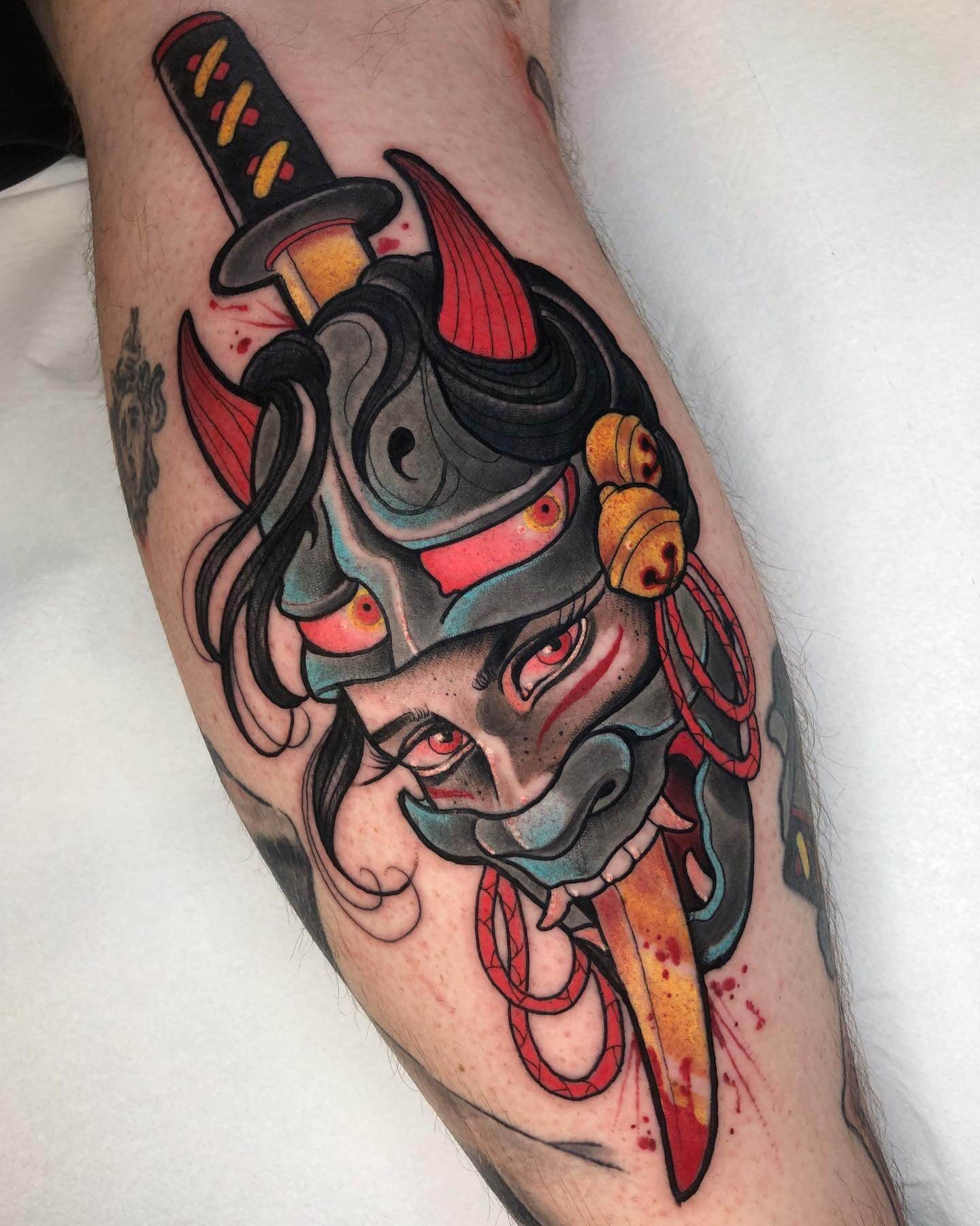 Japanese Namakubi Tattoo