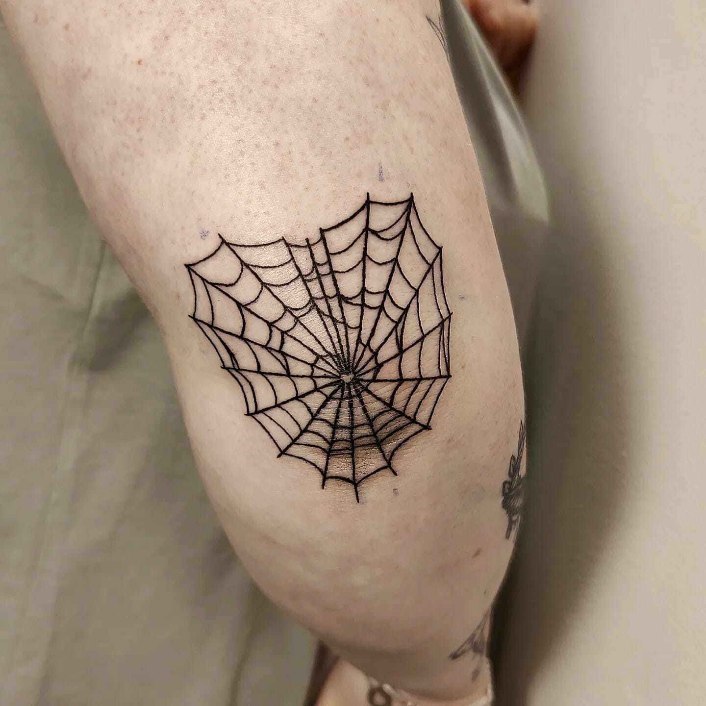 Cute Spider Web Tattoo