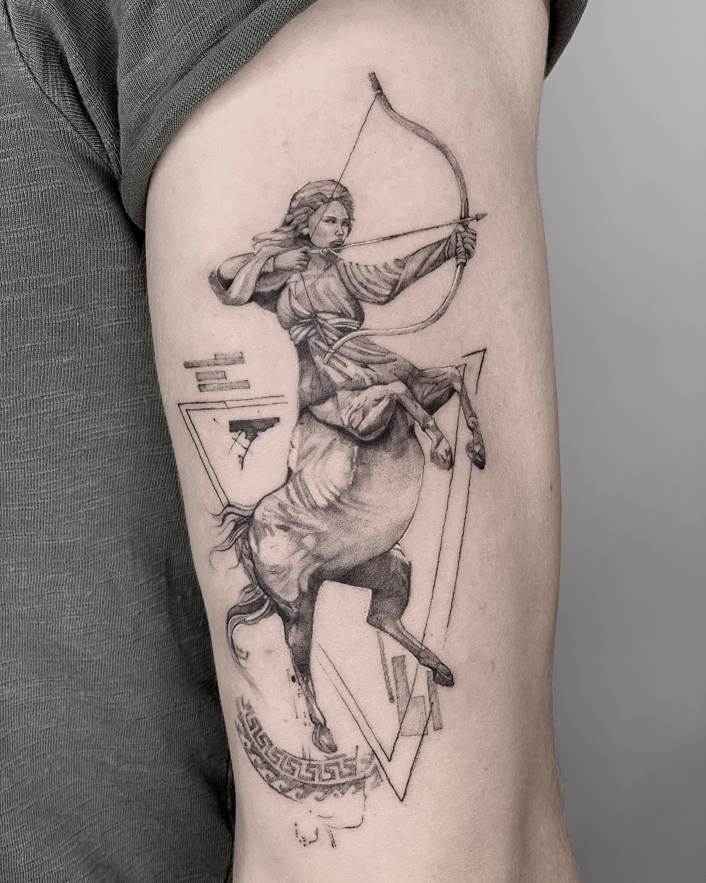 Sagittarius Zodiac Sign Tattoo