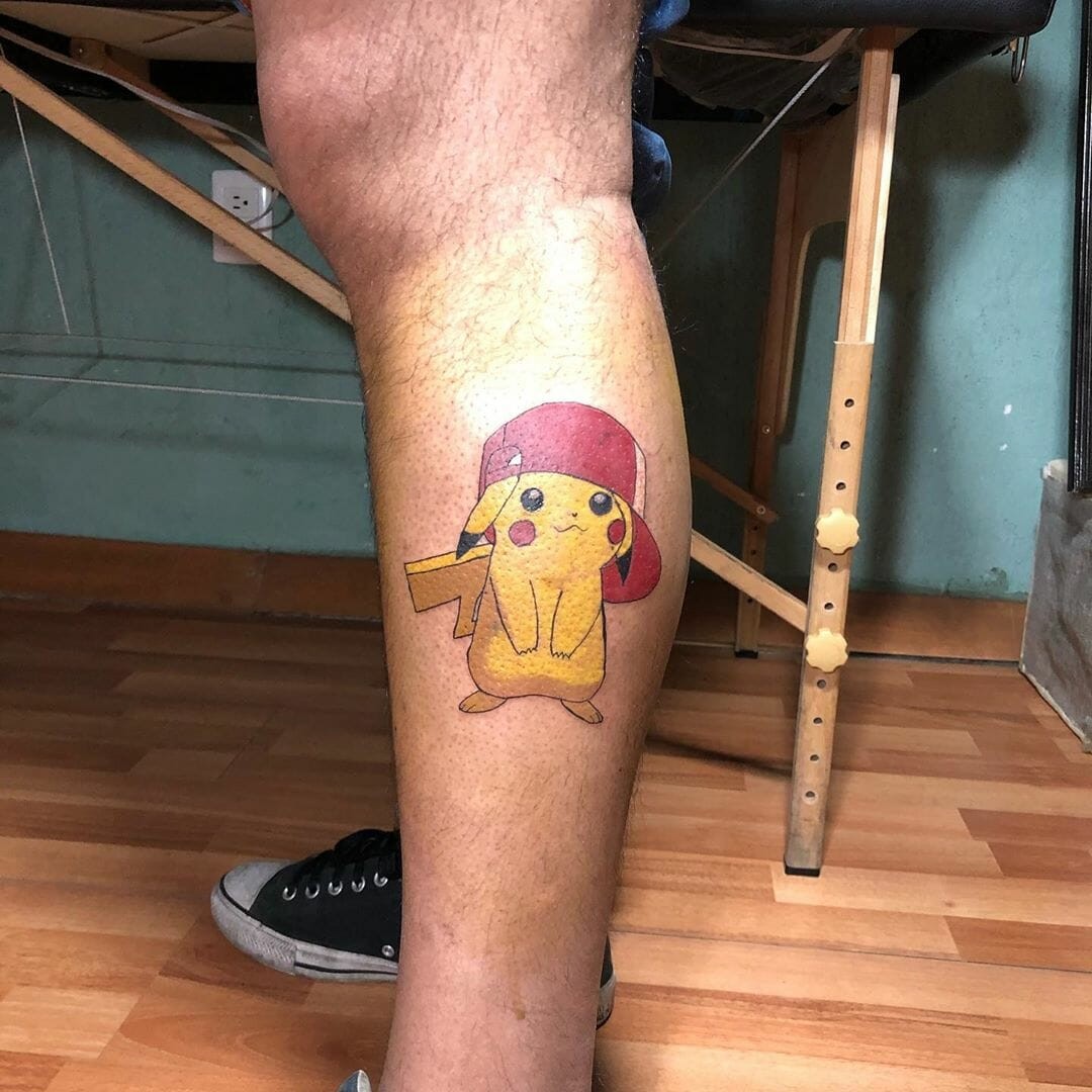 Full Color Tattoo Rapper Pikachu Best Tattoo Ever For Men Pokemon Fans