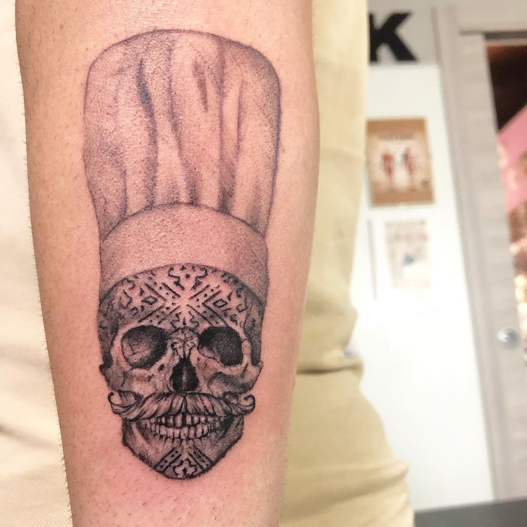 Skeleton Chef Tattoos