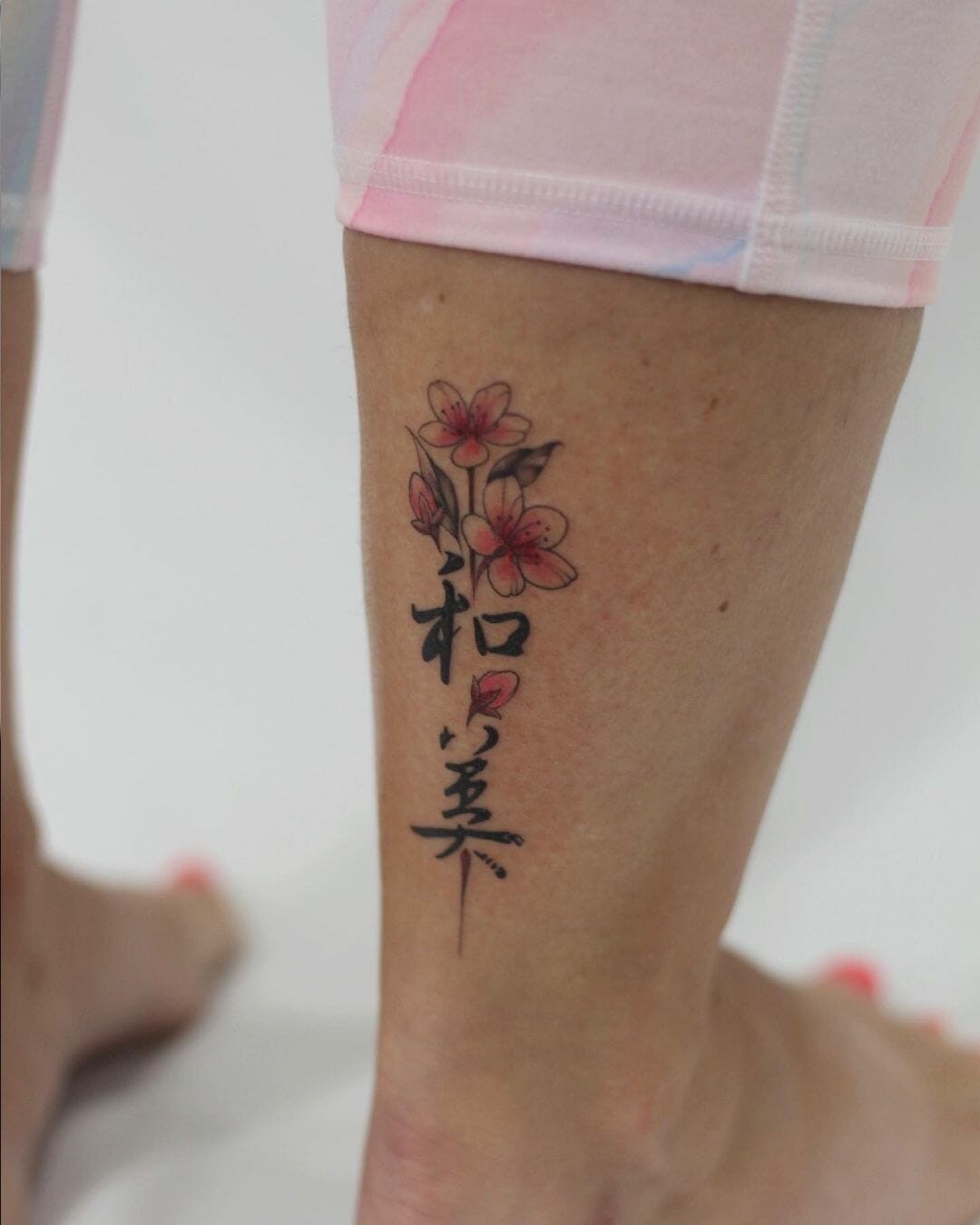 Cherry Blossoms Kanji Tattoo