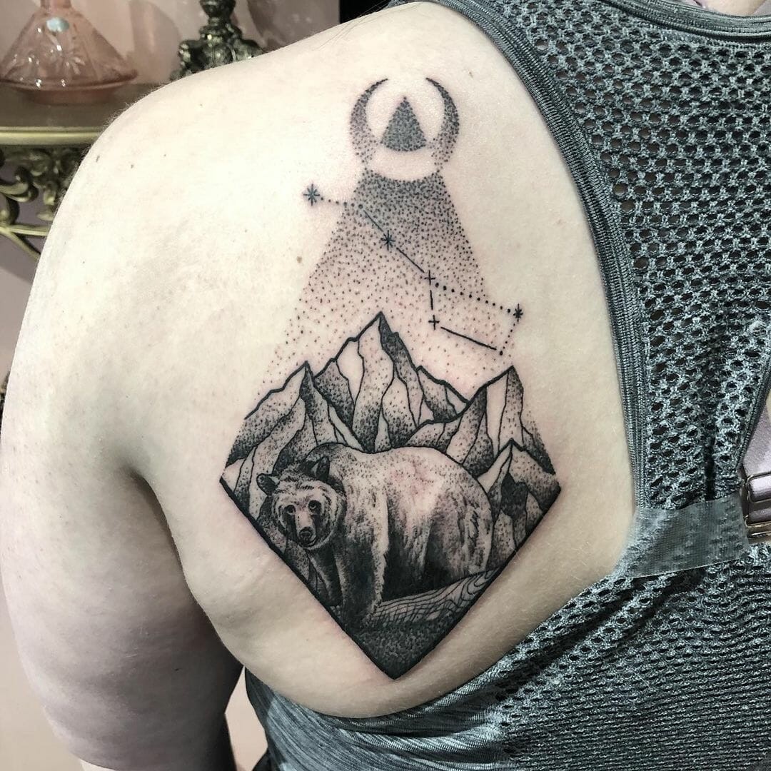 Detailed Big Dipper Tattoo