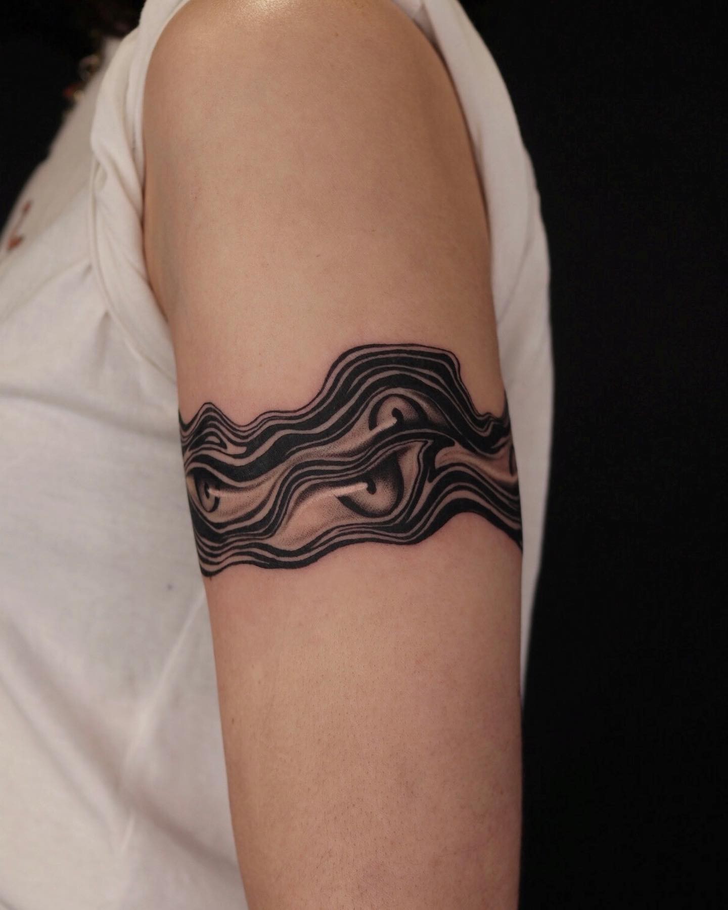 Bicep Black Armband Tattoo