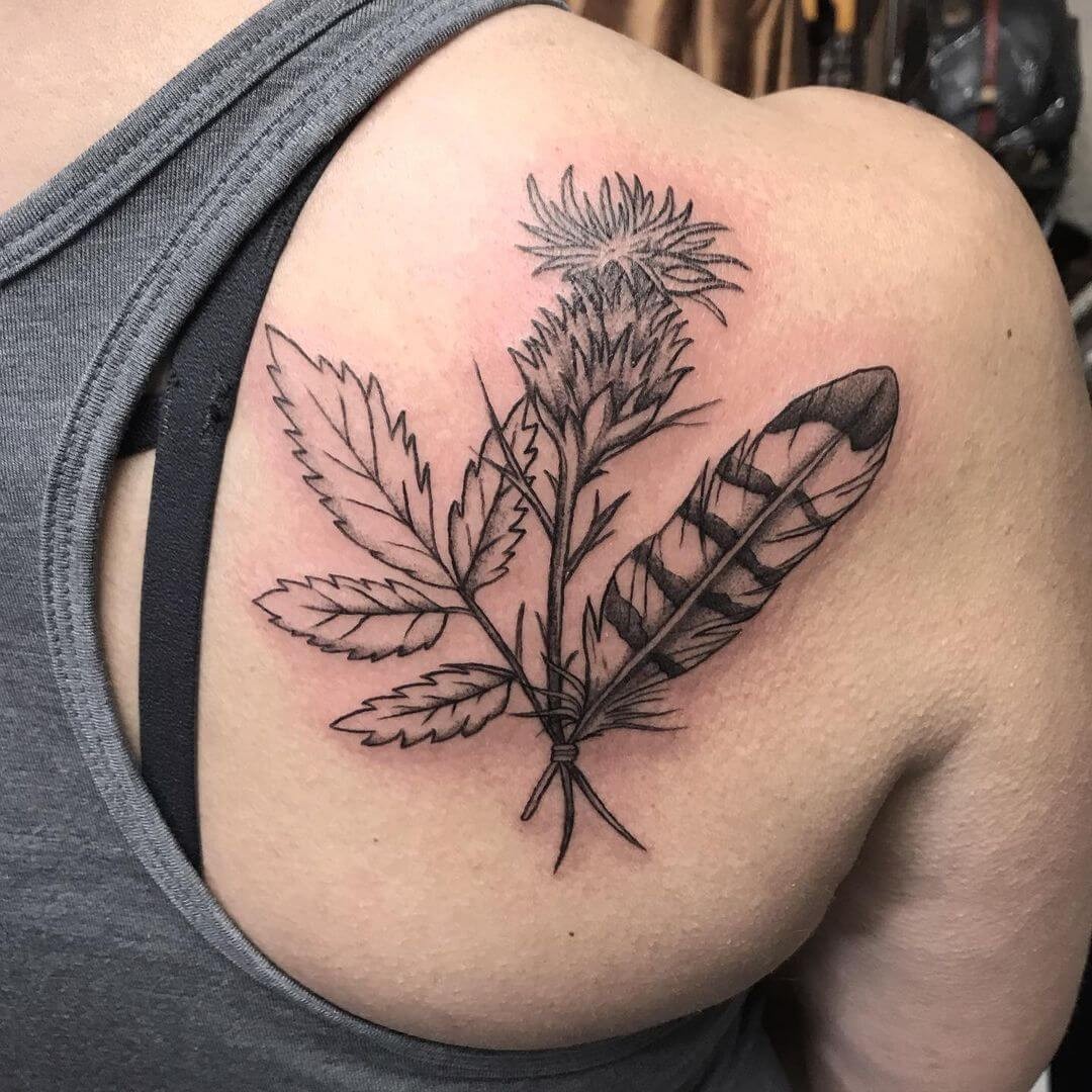 Hawk Feather Bundle Tattoo