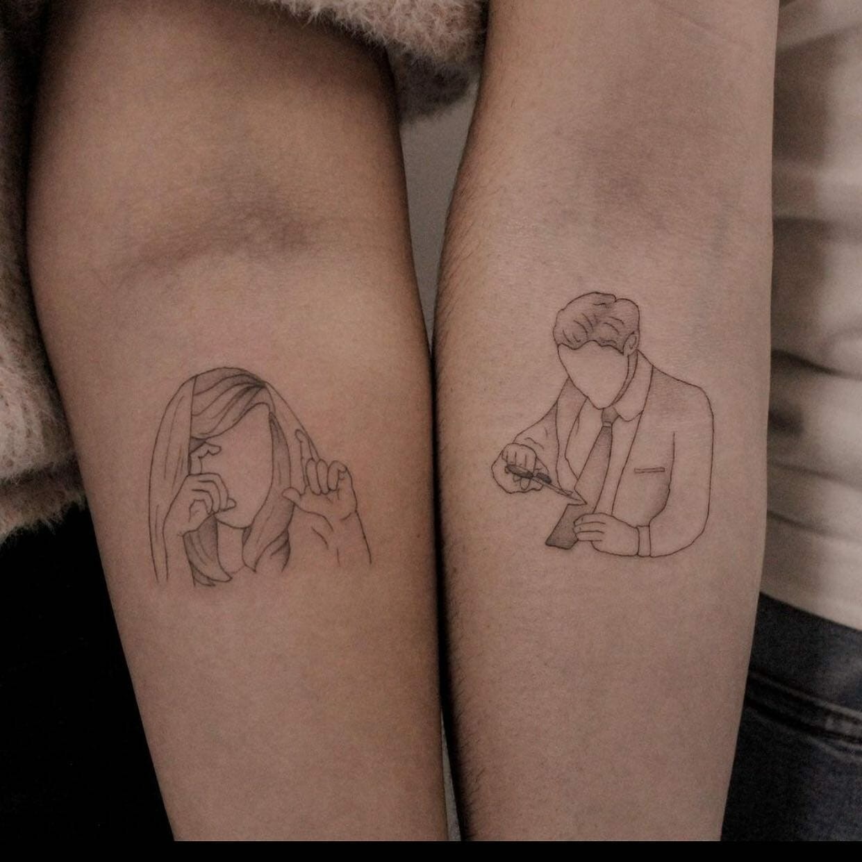 Jim Halpert And Pam Beesly Wedding Cute Moments Tattoo